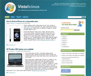 Тема Vista для WordPress