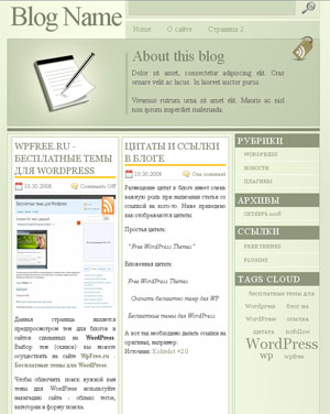 блог на wordpress